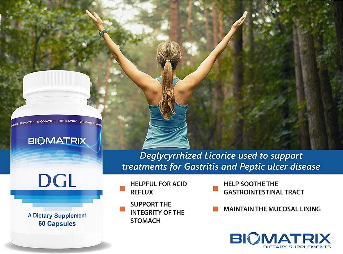DGL Capsules (60) (Non-Chewable) - by BioMatrix