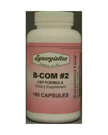 B-Com #2 USP Formula (180 Capsules) Dietary Supplement by Synergistics