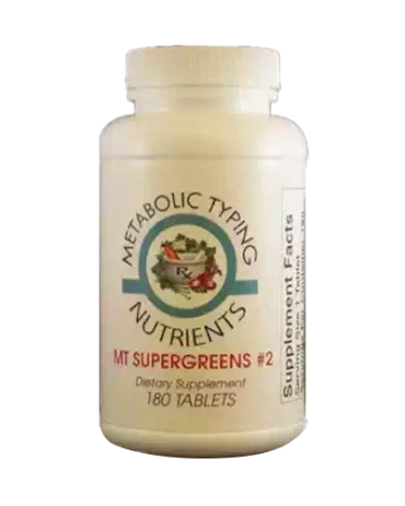 MT Supergreens #2 (180) - Metabolic Typing Nutrients