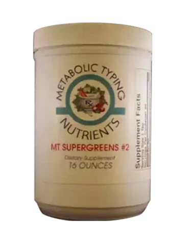 MT Supergreens #2 16 oz. Powder - Metabolic Typing Nutrients