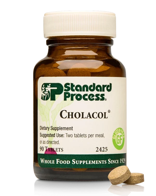 Standard Process Cholacol – 90 Tablets - Healthy Fat Digestion / Gallbladder Support.