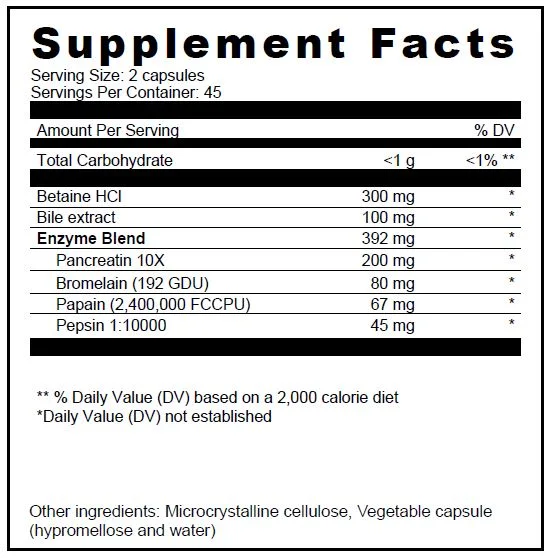 Support Digestion by BioMatrix - Capsules (120)