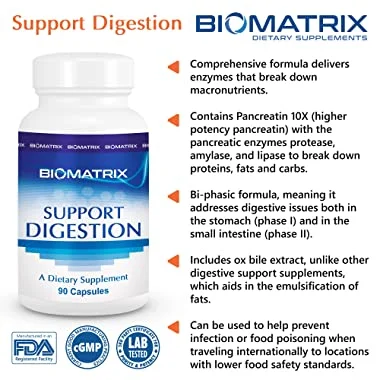 Support Digestion by BioMatrix - Capsules (120)