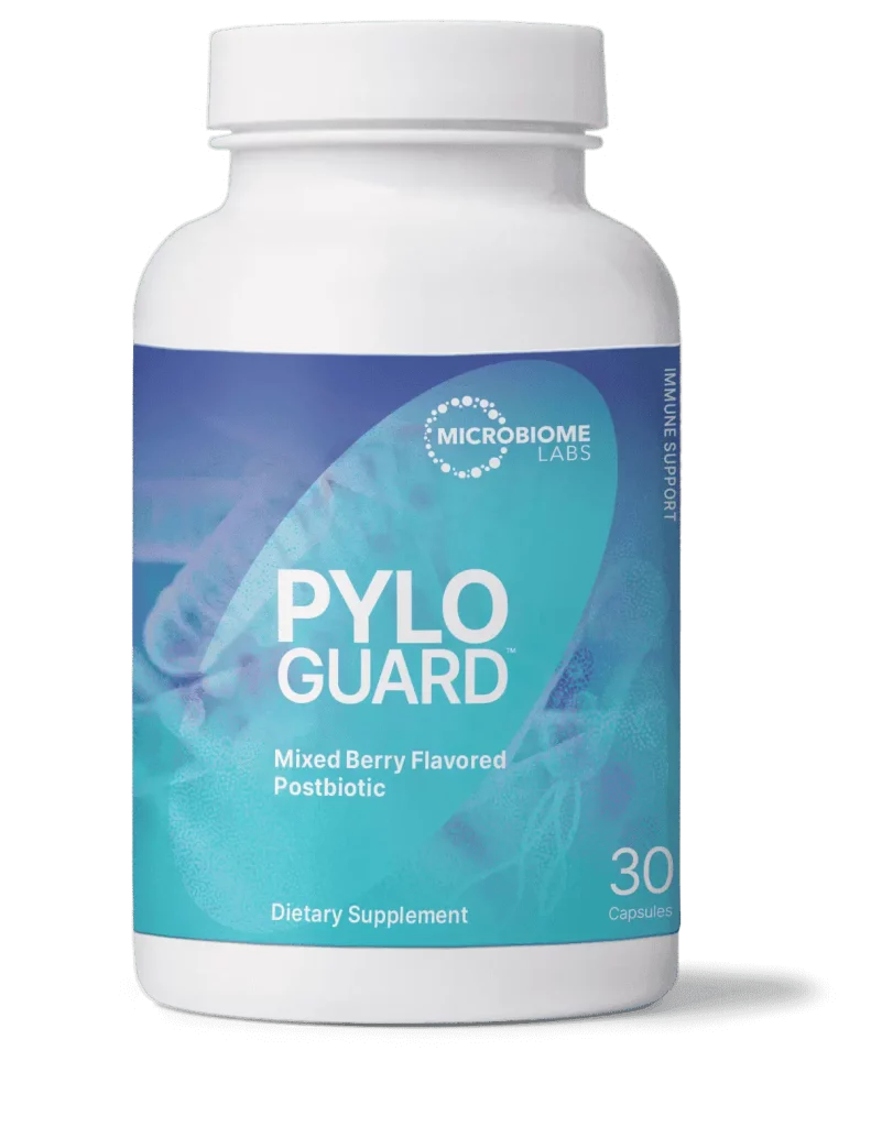PyloGuard™ is a dietary supplement designed to support the body’s natural processes for elimination. It contains patented Lactobacillus reuteri DSM17648
