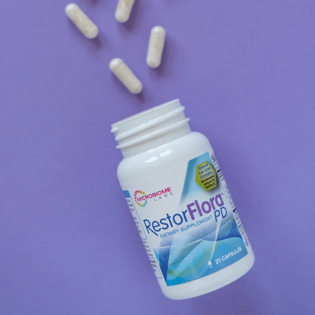 RestorFlora™ PD, Gut Recovery Probiotic – 21 Capsules Lifestyle 1