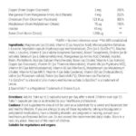 Alt text: Nutritional supplement facts label detailing ingredients and dosage instructions for a high-quality supplement manufactured by Ultra Life, designed to support various metabolic types.