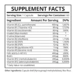 B4Life BioActive vitamin B complex Good HEalth Naturally Supplement Facts