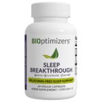 BiOptimizers Sleep Breakthrough Capsules – 60 Melatonin-Free Veggie Caps Bottle